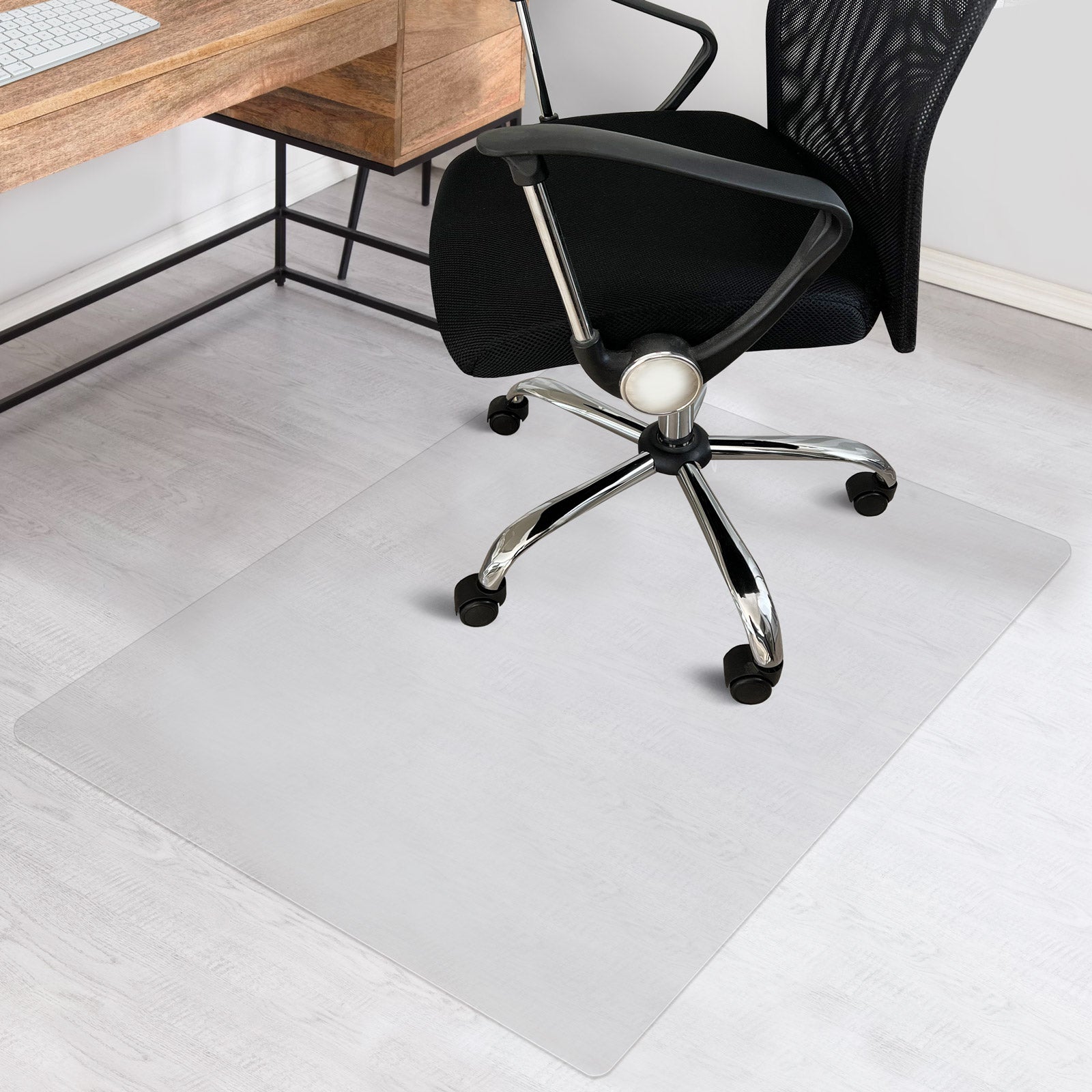 PINNKL Bodenschutzmatte Transparent Bürostuhlmatte für Hartholzböden,  Rollstuhlmatte aus Kunststoff für Fliesenböden und Gaming-Böden (Size : 120  X 80cm/47 X 31) : : Küche, Haushalt & Wohnen
