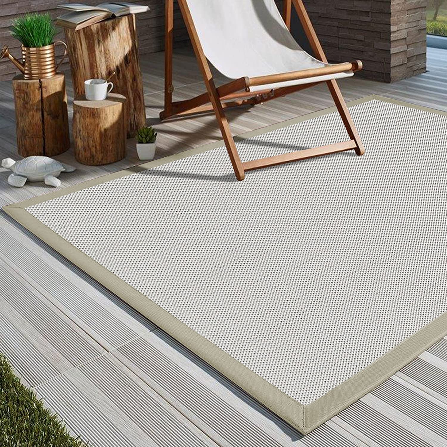 | Mit Bordüre | 5 Outdoor-Teppich Größen KARAT | Designs 3