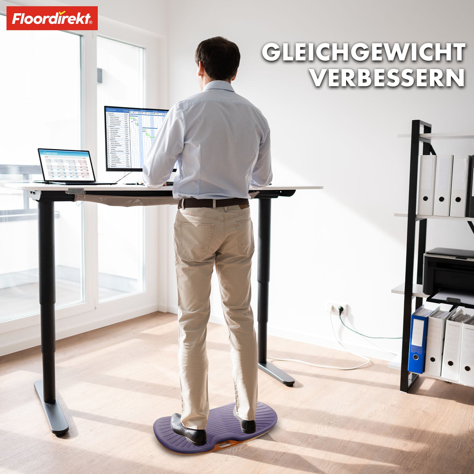 Balance Board | Hawaii | Anti-Ermüdungsmatte für Stehtische in Büro & Home Office | Arbeitsplatzmatte in zwei Ausführungen erhältlich