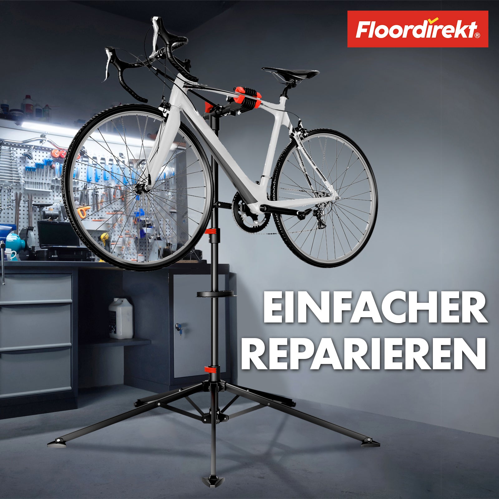 Fahrrad Montageständer | Lois | Höhenverstellbar und individuell anpassbar | Tragkraft bis 30 kg