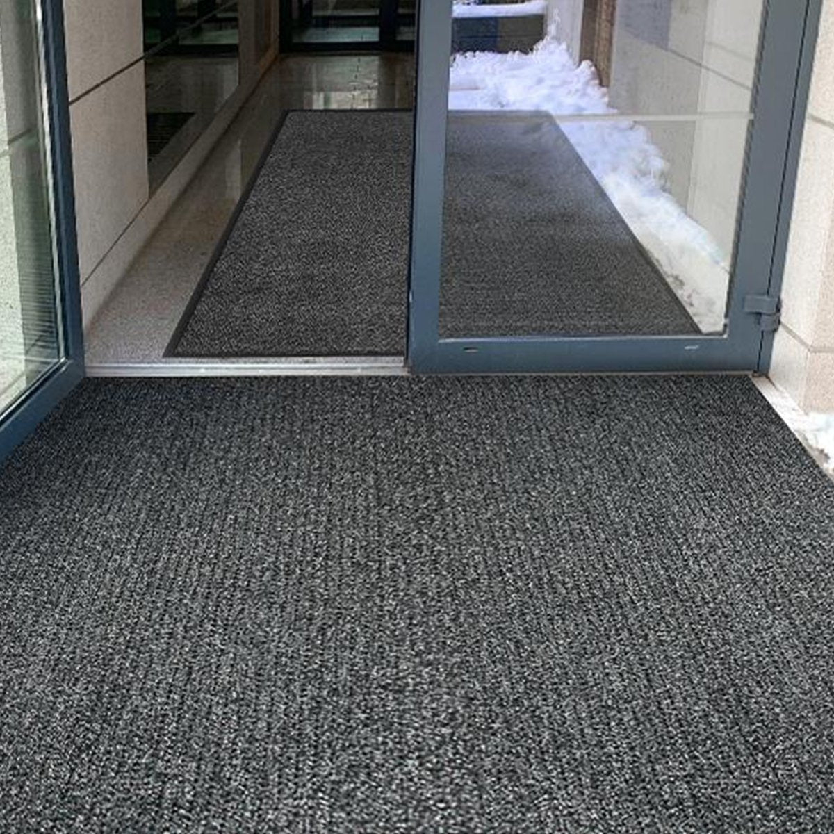 Klassischer Anti-Rutsch-Teppich, Anti-Schmutz-Kratzteppich für draußen